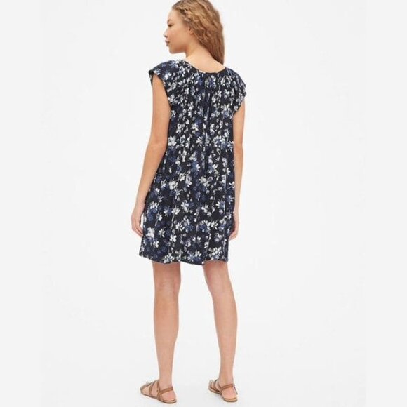 GAP Floral Print Raglan Sleeved Shift Dress - Picture 4 of 11
